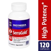 Enzymedica 非转基因 膳食补充剂 高活性舍雷肽酶SerraGold 120粒