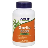 Now Foods 诺奥 大蒜精华5000肠溶片 90粒 抑菌提高免疫 调理肠胃助消化 保护心脑血管