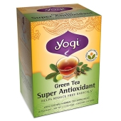美国Yogi Tea瑜伽茶超级抗氧化绿茶 含葡萄籽/抗辐射/衰老/清除自由基 16包