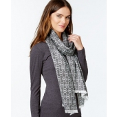 【现货】Michael Kors 女士拼色时尚围巾 灰色