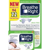 Breathe Right鼻舒乐Extra通气鼻贴止打鼾72贴非药物成分 l绿盒敏感型