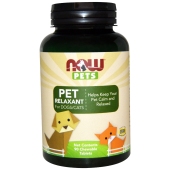 美国NOW Foods PETS宠物保健系列宠物猫狗放松剂90粒咀嚼片