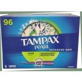 Tampax丹碧丝塑料导管卫生棉条96支super超大量无香型