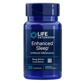 美国 Life Extension 褪黑素胶囊 30粒 自然睡眠安神助眠助睡眠片倒时差缓解神经紧张