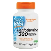 Doctor's Best 多特倍斯  Benfotiamine 苯磷硫胺  300mg 60粒 