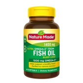 Nature Made 特效深海鱼油1400mg Omega-3 1000mg  45粒