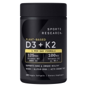 Sports Research 维生素K2+D3素食胶囊100微克/5000IU 160粒