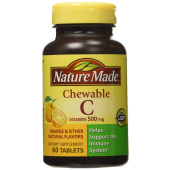 Nature Made 橙味维生素 C 咀嚼片  500mg  60粒