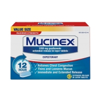 Mucinex 12小时咳嗽祛痰片 42克