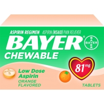 Bayer Aspirin 可咀嚼  橙味 108片