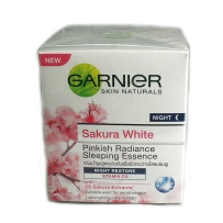Garnier 樱花白粉嫩光彩睡眠精华晚间修复霜 50ml