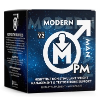 Modern Man PM 夜间脂肪燃烧减重胶囊和睡眠放松60粒