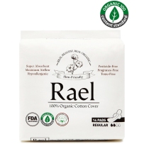 Rael 100％有机棉超薄天然卫生巾 14片