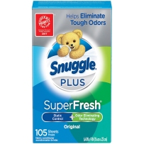 Snuggle 衣物柔顺去味干燥片 烘干机用 105片（包装可能不同）