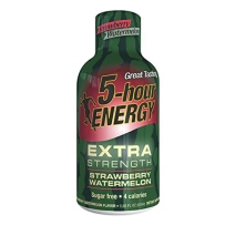 5 hour energy提神醒脑疲劳能量补充液 草莓西瓜味 57ml  4瓶装
