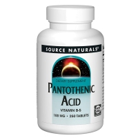 Source Naturals-维生素B5泛酸补充片 100mg 250片 保护头发皮肤维护血液健康 