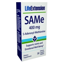 美国 LifeExtension 腺苷甲硫氨酸SAMe关节情绪支持肠溶片 400mg 30片