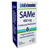美国 LifeExtension 腺苷甲硫氨酸SAMe关节情绪支持肠溶片 400mg 60片