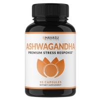 Havasu Nutrition Ashwagandha焦虑压力情绪缓解 甲状腺支持 肾上腺素 90粒 
