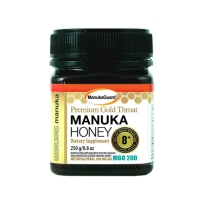 Manuka guard麦卢卡蜂蜜 THROAT & CHEST止咳化痰 高级金嗓子8+ MGO 200  250g