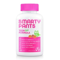 SmartyPants青少年女性综合维生素含omega3+VD3+K2+B12+叶黄素 120粒软糖