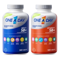 One A Day 美国拜尔Bayer 50+中老年综合维生素组合装男士+女士300粒/瓶