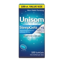 Unisom SleepGels睡眠帮助 倒时差睡眠质量液体胶囊 100粒