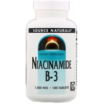 Source Naturals 缓释烟酰胺维生素B3片 1500mg 100片 延缓衰老提亮肤色助眠