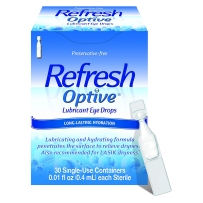 Refresh Optive Lubricant眼药水双效干眼液 30支独立包装干眼缓解 医生推荐人工泪液