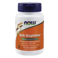 NOW Foods Gr8 8种40亿活性益生菌胶囊 60粒 便秘腹泻肠道健康