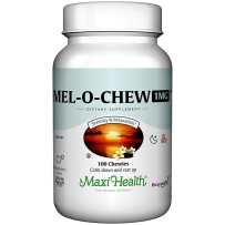 Maxi Health Mel-O-Chew 咀嚼褪黑激素 睡眠援助1 Mg  100粒莓果味