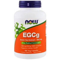 美国NOW Foods 诺奥 高含量儿茶素胶囊EGCg绿茶多酚萃取精华400mg180粒 抗氧化