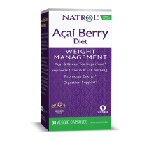 美国 Natrol 纳妥 巴西莓绿茶素食胶囊 60粒 抗氧化体重控制燃脂减重不反弹高浓缩瘦身减肥纤体
