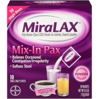 MiraLAX软化排便冲剂成人幼儿腹部臌胀轻松大便 10袋独立包装