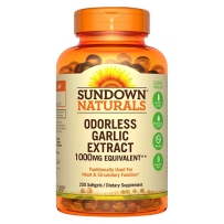 Sundown Naturals日落恩赐 无气味复合大蒜1000mg Odorless Garlic250粒