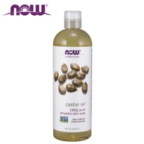 美国NOW FOODS 诺奥 castor oil天然蓖麻油 浓密睫毛修护发质护发精油 473ml