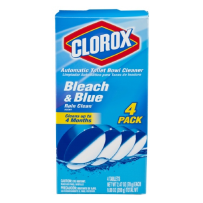 Clorox高乐氏蓝色洁厕块 马桶清洁球洁厕宝 4颗装，共280克