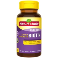 Nature Made Biotin（B7) 生物素2500mg防掉发白发脱发 150粒液体软胶囊