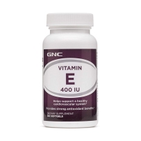 GNC 健安喜 维生素E软胶囊 400IU100粒 美容养颜抗氧化减少痘肌洁净肤色提高免疫力