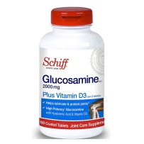 美国schiff Glucosamine 盐酸氨基葡萄糖+VD维骨力2000mg 150粒 含Vd3促吸收 保护关节