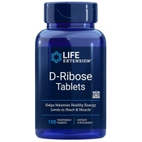  Life Extension  D-核糖素食片 100粒 片剂 提高心脏供血 肌肉水平  