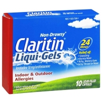 Claritin 开瑞坦 氯雷他定抗过敏24小时缓释 凝胶无嗜睡 10mg 10粒