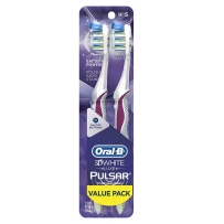 Oral-B Pulsar 3D白色高级生动柔软牙刷两支装