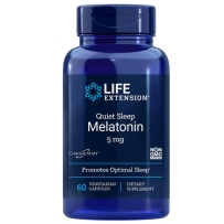Life Extension 美乐通宁褪黑素睡眠片 5mg 60粒 素食胶囊  自然睡眠安神助眠倒时差