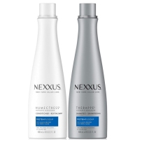 NEXXUS 弹性蛋白洗护洗发水400ml&护发素400ml 修护干枯毛躁保湿无硅油干性发质 洗护套装