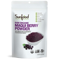 Sunfood Maqui berry Powder有机马基莓果粉 113g 智利酒果粉抗氧化 无麸质dhxj