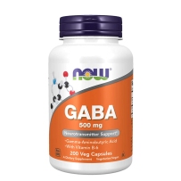 美国NOW Foods 诺奥 甜睡GABA伽玛氨基丁酸片 500mg 200粒