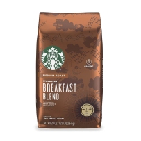 Starbucks 星巴克 非速溶烘焙黑咖啡粉 早餐混合型黑咖啡粉（中度烘焙）567g