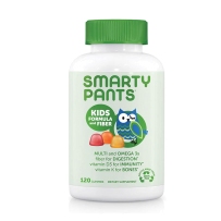 SmartyPants 儿童膳食纤维营养复合软糖含omega3+VD3+锌+B12+B6 120粒