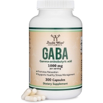 Double Wood GABA 氨基丁酸软胶囊  1000mg*300粒 改善睡眠
